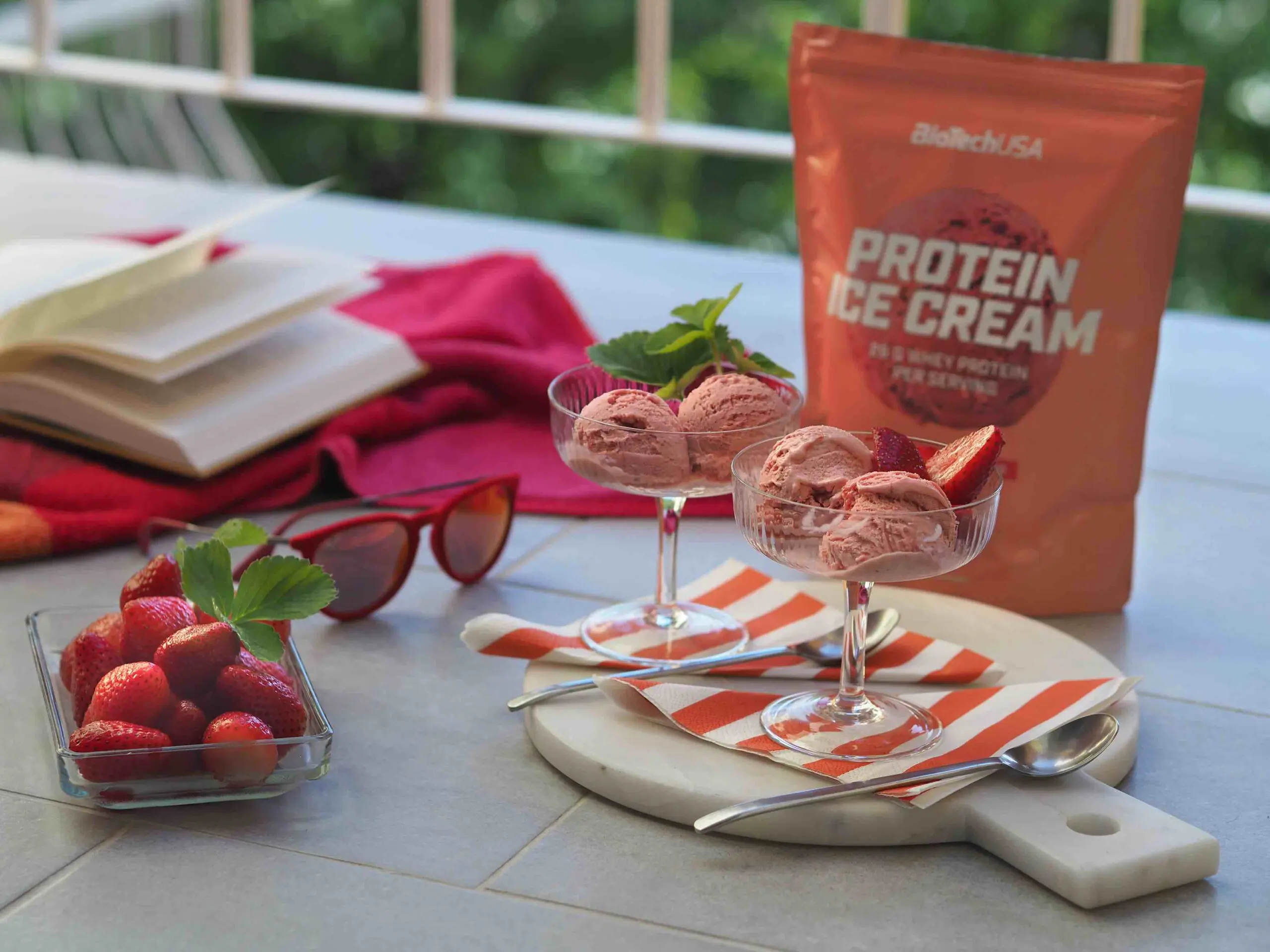 Helado proteico fitness